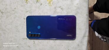 masin karopkasi: Xiaomi Redmi Note 8, 4 GB, rəng - Mavi, 
 Barmaq izi, İki sim kartlı, Face ID