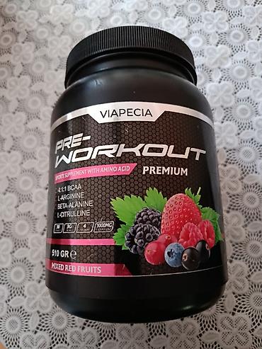 İdman qidaları: VIAPECIA Pre-Workout Premium – qarışıq qırmızı meyvə dadı — 1