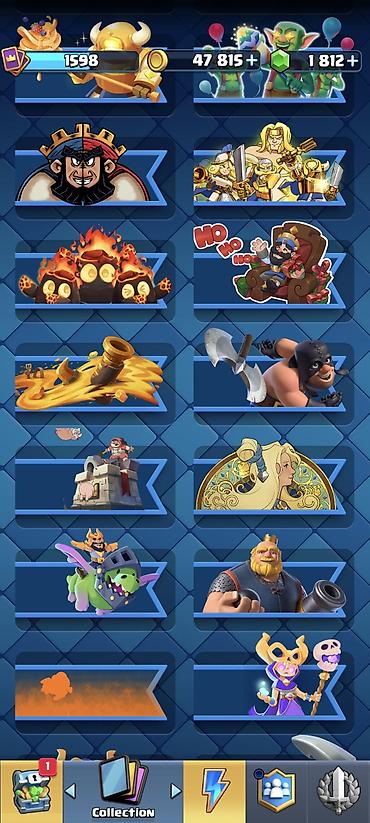 nerd sekilleri: Clash Royale hesabı – kolleksiya və resurslarla dolu oyun hesabı 10798 — 6