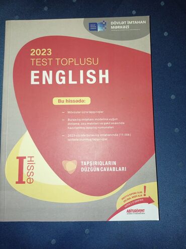 abituriyent jurnali 2024 qiymeti: 1ci hissə yeni test toplusu .Demək olarkı işlənməyib təmizdir