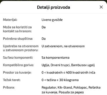 namestaj m: Rostilj vrh kvalitet .Porucuje se i ceka se 10-tak dana. Obavezna — 7