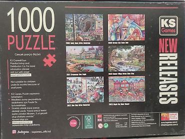 peleng sekli: 1000 hissəli puzzle (pazl) KS Games «Sevgililər» + yapışqan Məşhur — 2