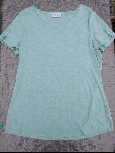 pamučne majice dugih rukava: L (EU 40), Cotton, color - Turquoise