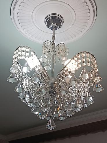 İşıqlandırma: Çılçıraq, 4 lampa, Xrustal — 2