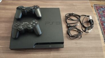 Lixiang: Sony PlayStation 3 (PS3) Slim oyun konsolu dəsti Komplekt: - PS3 Slim