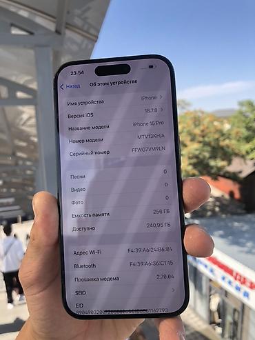 айфон 15 мах: IPhone 15 Pro, 256 ГБ, 
В идеальным состоянии все радной — 2