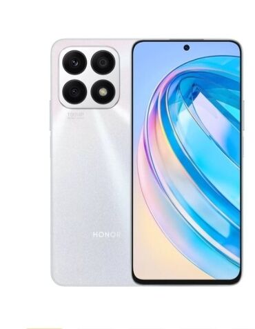 lənkaranda telefonlar: Honor X8a, 128 GB, rəng - Gümüşü, Sensor, Barmaq izi, Simsiz şarj