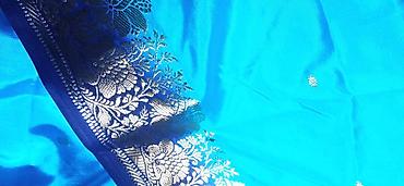 Другая женская одежда: Продам уникальное эксклюзивное индийское бенаресское сари, сотканное — 9