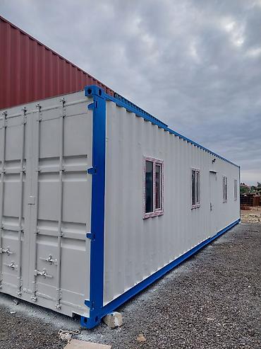12 metrlik konteyner: 2.40 x 12.00 metr dəmir ofis konteyner. divarlar Alcipan tavan lambir — 3