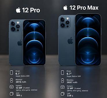 IPhone 12 Pro Max, 256 GB, Rose Gold, Zəmanət, Kredit, Qırıq