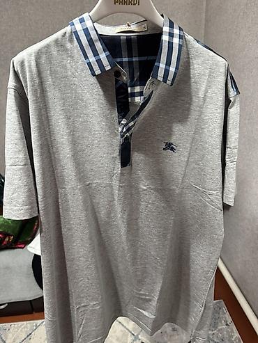 nike tech flecce: Мужская футболка, 2XL, Burberry, Новый, цвет - Серый, Самовывоз — 1