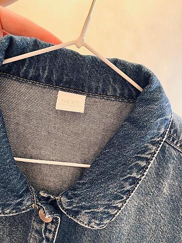 укороченный пиджак: Джинсовая oversize-рубашка/джекет Next на 140 см - Бренд: Next — 2