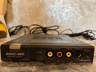 mini dv kamera: Canopus ADVC-300 — peşəkar analoq-rəqəmsal video konvertoru. VHS — 3