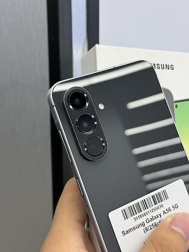 samsung а56: Samsung Galaxy A56 5G, Б/у, 256 ГБ, цвет - Черный, В рассрочку, 2 SIM, eSIM — 2