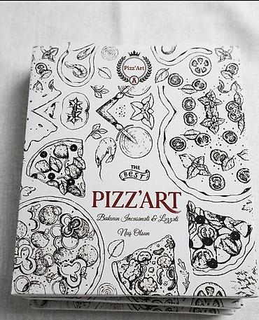 take away: Pizza qutuları – loqolu və loqosuz - Material: möhkəm, qida ilə təmas — 6