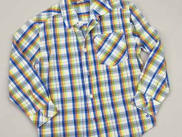 Shirts: Shirt 8 years, condition - Very good, pattern - Cell, color - Multicolored