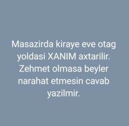 kirayə evlər sumqayıt 2023: Otag yoldasi xanim lazimdi. Ayliq xidmet haqqi 150AZN ( kammunal daxil