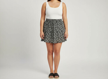 plisowane spódnice krótkie: Janina, Women`s skirt, size 3XL