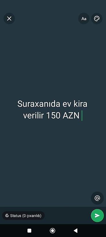 lökbatan kirayə ev: Suraxanı rayonunda kirayə ev – 150 AZN. Xüsusiyyətlər: - Rahat — 1
