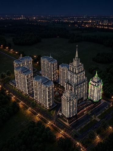 azia palace: 3 комнаты, 109 м², Элитка, 7 этаж, ПСО (под самоотделку) — 5