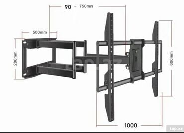 televizor asilqan: Bütün növ televizorlar üçün divar asılqanları və təkərli sürülə bilən