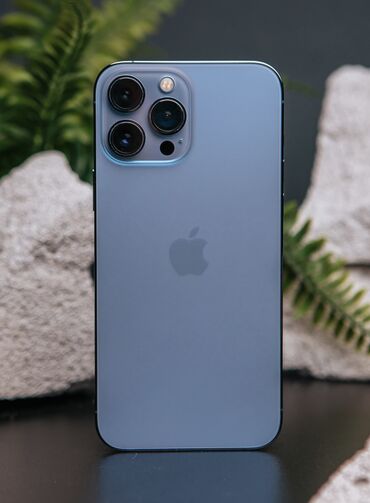 Apple iPhone: IPhone 13 Pro, Б/у, 256 ГБ, Sierra Blue, Защитное стекло, Чехол, Кабель, 80 %