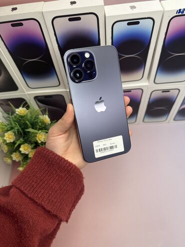 Apple iPhone: IPhone 14 Pro Max, Б/у, 128 ГБ, Зарядное устройство, Защитное стекло, Чехол, В рассрочку, 86 %