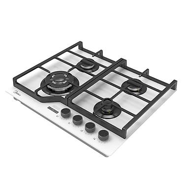 wok: Газовая печь, Midea, Новый, Встраиваемая, цвет - Белый, Полная оплата — 2