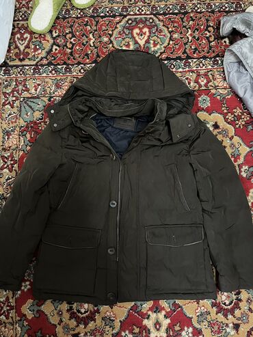 одежда большого размера: Эркектердин курткасы, Massimo Dutti, Жаңы, түсү - Күрөң, Өзү алып кетүү, Акылуу жеткирүү