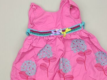 sukienka zielona w kwiaty: Dress, 3-4 years, 98-104 cm, condition - Good