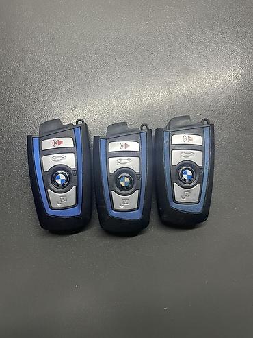 bmw acari: BMW smart açar breloku (3 düyməli panel – kilidləmə, baqaj açma, siqnal/panik), Orijinal, Yeni — 2