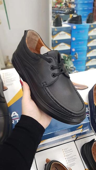 Ayaqqabılar: Kişi ayaqqabıları – müxtəlif modellər - Klassik tünd-qəhvəyi dəri — 7