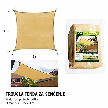 KMT 2902720 – Pravougaono platno za senčenje, bež Opis: - Platno za