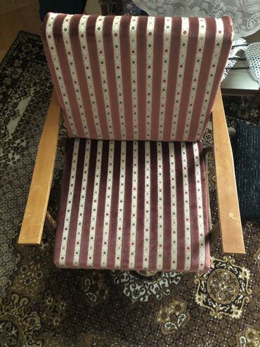 Fotelje: Drvena retro fotelja, nov sunđer,mebl štof i platno ispod, samo drvene na lalafo.rs — 9 Fotelje: Drvena retro fotelja, nov sunđer,mebl štof i platno ispod, samo drvene — 9