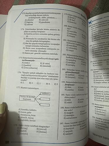 Книги и журналы: Məhsul: “Azərbaycan dili – Abituriyentlər üçün tapşırıqlar toplusu” — 3