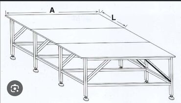 Другое оборудование для швейных цехов: Продаю закройный стол ширина 1.80 длина 9 метров,б/у дёшево, такие на