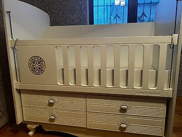 paltar iskafi: Uşaq beşiyi – Baby Mood brendi - Rəng: ağ - Material: laminat/MDFlam — 1