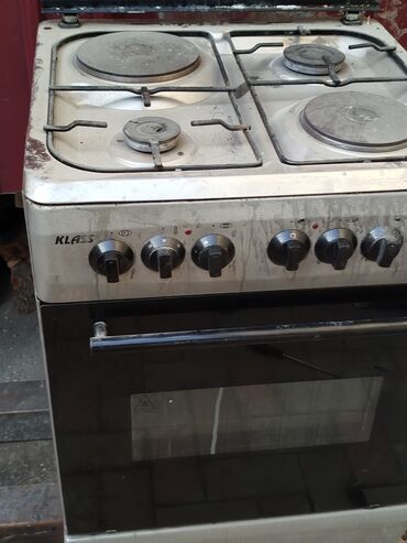 газ плита с духовкой: Klass, Айкалышкан, Механикалык, Полго орнотулма