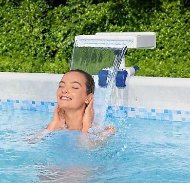 steperi za decu: 🌈 Bestway Umirujući LED Vodopad za Bazen – Pretvorite Dvorište u Spa — 2