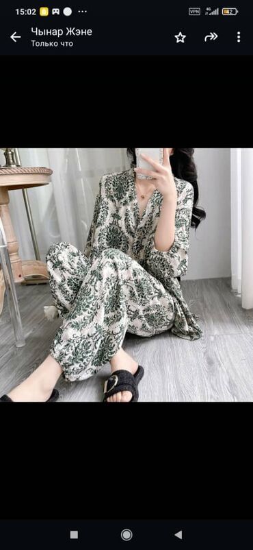 Брючные костюмы: Брючный костюм, Рубашка, Китай, Хлопок, Лето — 11