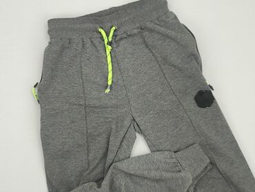 tech fleece spodnie czarne: Spodnie dresowe, 10 lat, 134/140, stan - Zadowalający