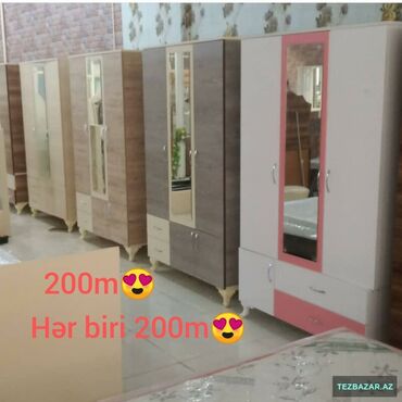 Sifarişlə dolablar: Düz dolab, Qonaq otağı üçün, Dəhliz üçün, Yataq otağı üçün, Paltar üçün, Açılan, Quraşdırıla bilən, 3 qapılı — 38