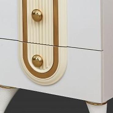 Спальные гарнитуры: Спальный гарнитур, Двуспальная кровать, цвет - Белый — 7