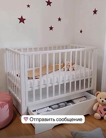 трансформер манеж: Детская кроватка белая Покупали за 15000 Ортопедический матрас в — 3
