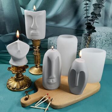 форма для декора: Силиконовая форма для изготовления восковых свечей
