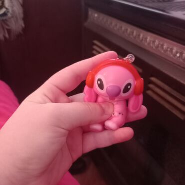 Breloklar: Stitch çəhrayı rənglərinin asımliq açardan ve ya sumkadan almaq olar — 3