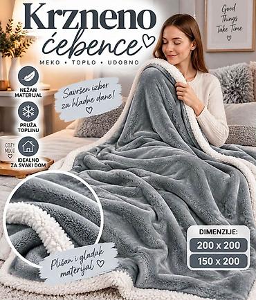 Ušuškajte se u mekoću i toplinu! ✨ Krzneno ćebence od izuzetno mekanog