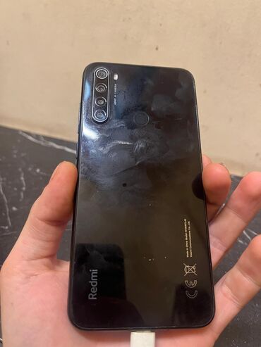 Redmi: Redmi Note 8, 64 GB, rəng - Qara, Sensor, İki sim kartlı, Face ID