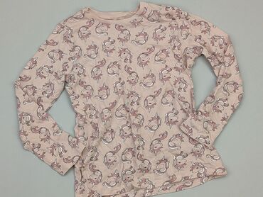 różowa bluzka sinsay: Блузка, SinSay, 9 р., 128-134 см, стан - Хороший