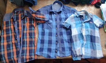 детские вещи на 9 лет: Мужские детские три рубашки.Все 3-за 5 манат